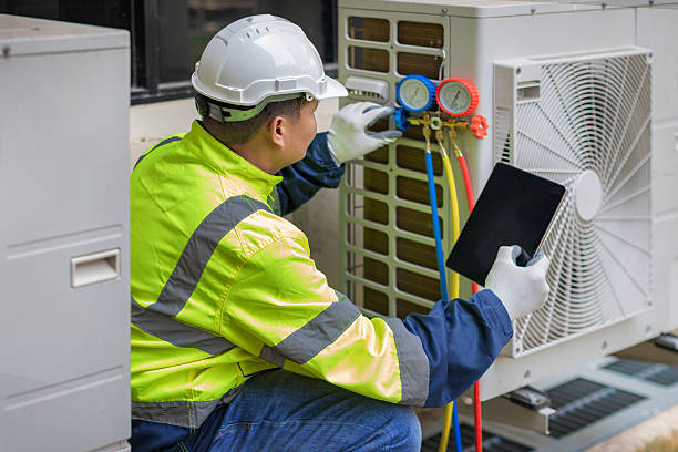 Professional Air Duct Cleaning technician working in Concord, MO